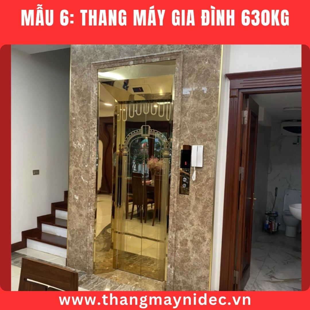 mẫu 7 thang máy gia đình 630kg khung hố bê tông mẫu 7 thang máy gia đình 630kg khung hố bê tông