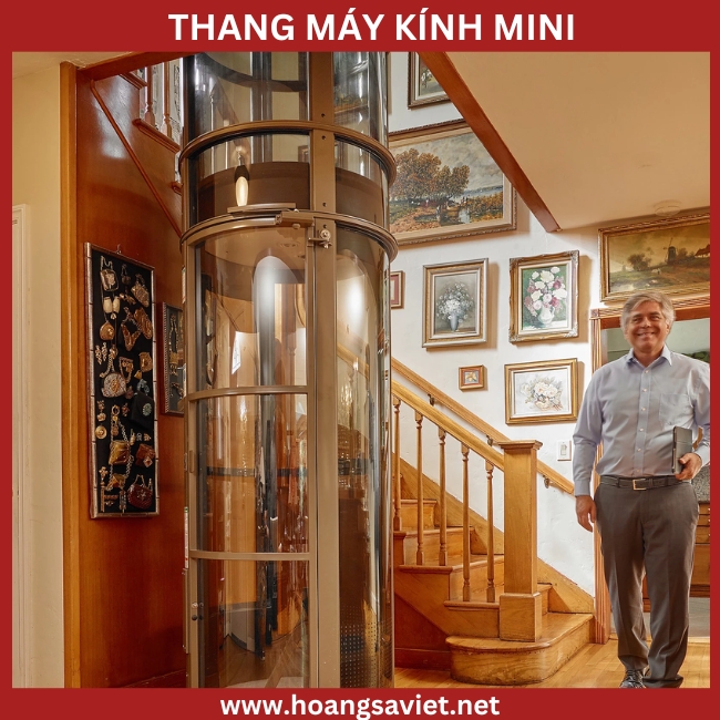 Ảnh minh hoạ thang máy buồng kính mini Ảnh minh hoạ thang máy buồng kính mini