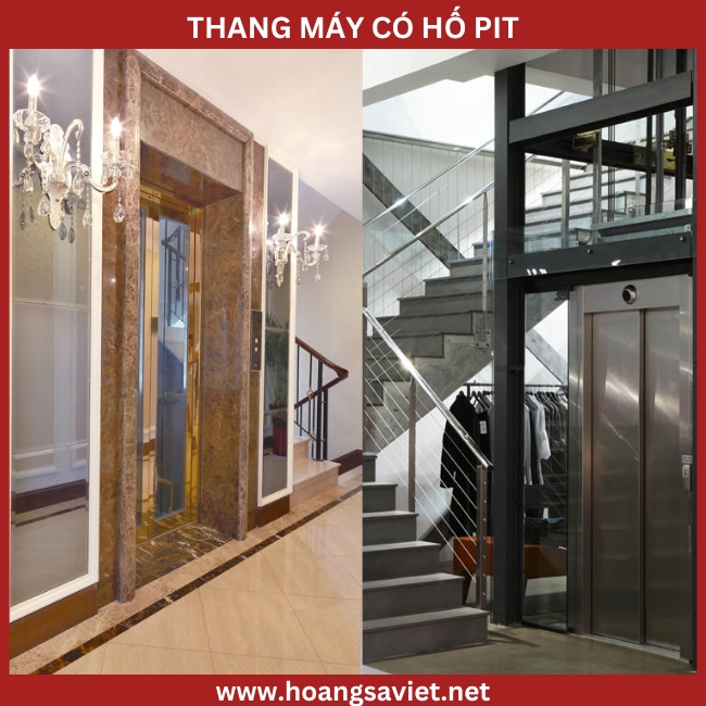 Hình ảnh minh hoạ thang máy gia đình có hố pit Hình ảnh minh hoạ thang máy gia đình có hố pit