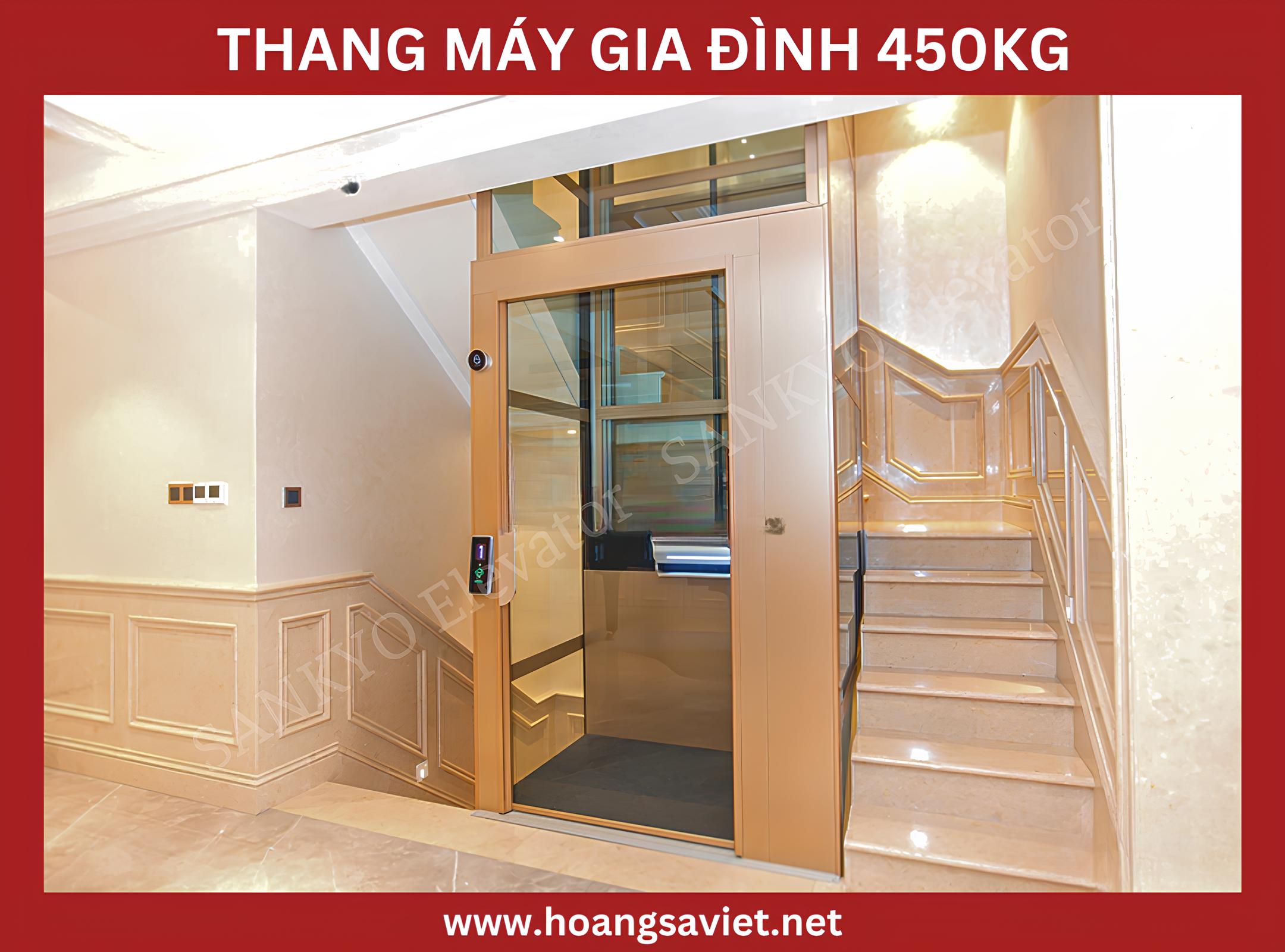 Mẫu thang máy gia đình 450kg Mẫu thang máy gia đình 450kg