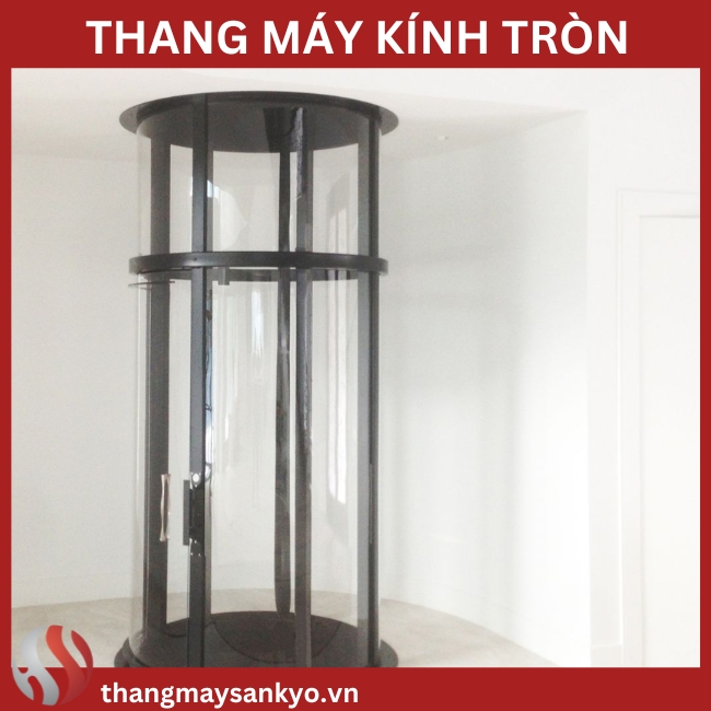 Thang máy tròn vách kính Thang máy tròn vách kính