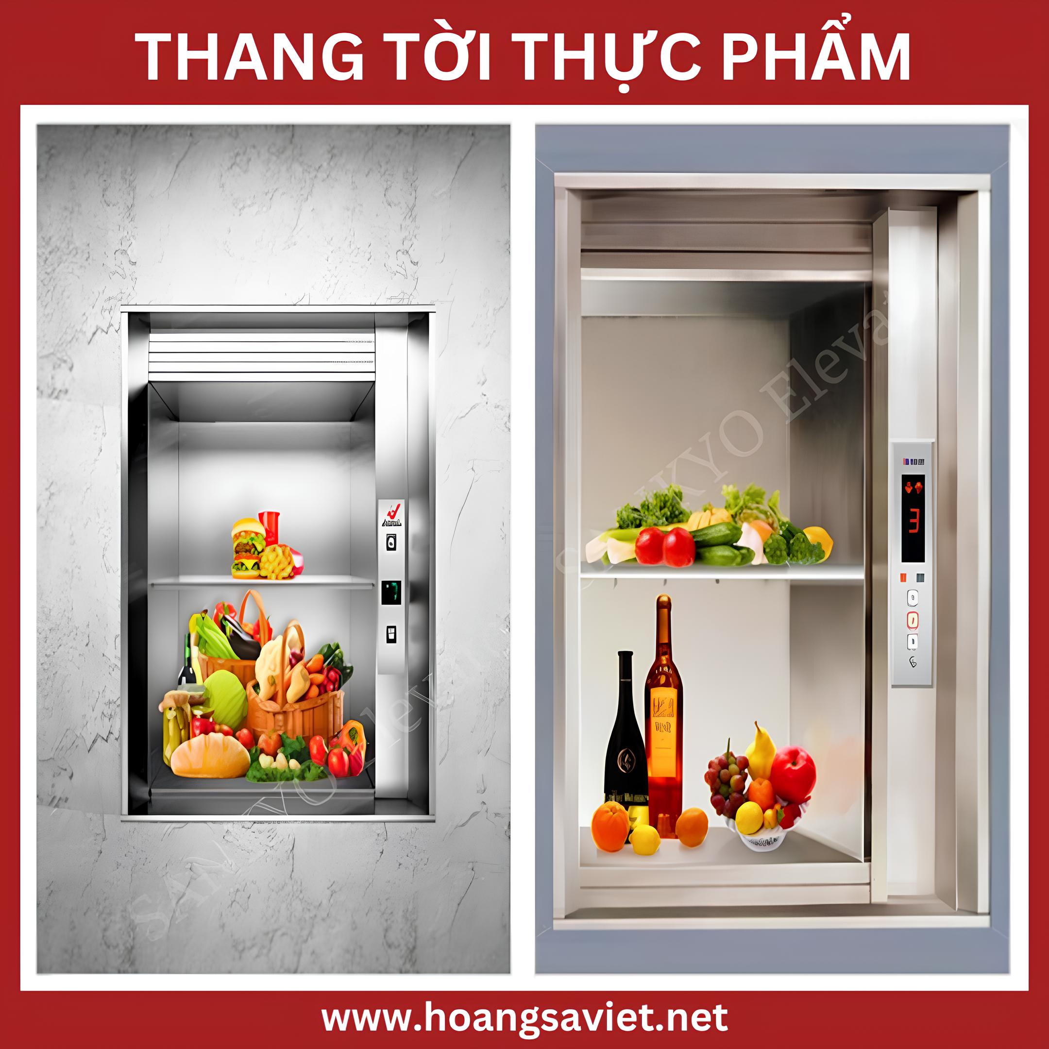 Thang máy tời thức ăn Thang máy tời thức ăn
