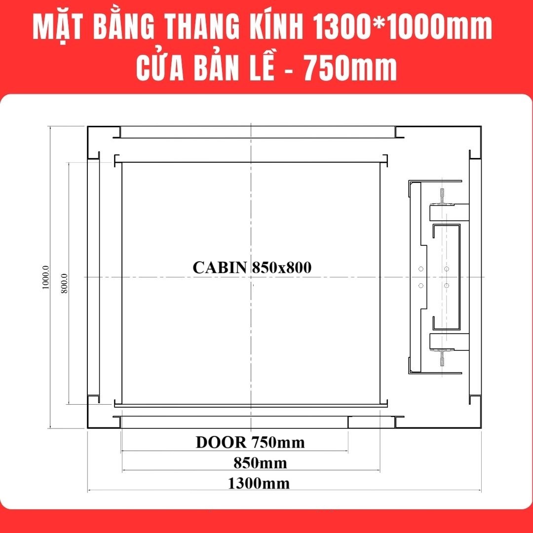 bản vẽ mặt bằng thang máy mini