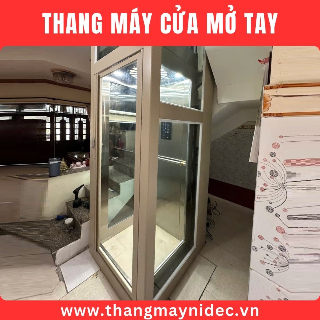 Thang máy cửa mở bằng tay Thang máy cửa mở bằng tay