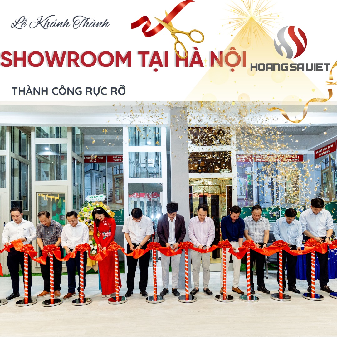 showroom trưng bày thang máy tại Hà Nội