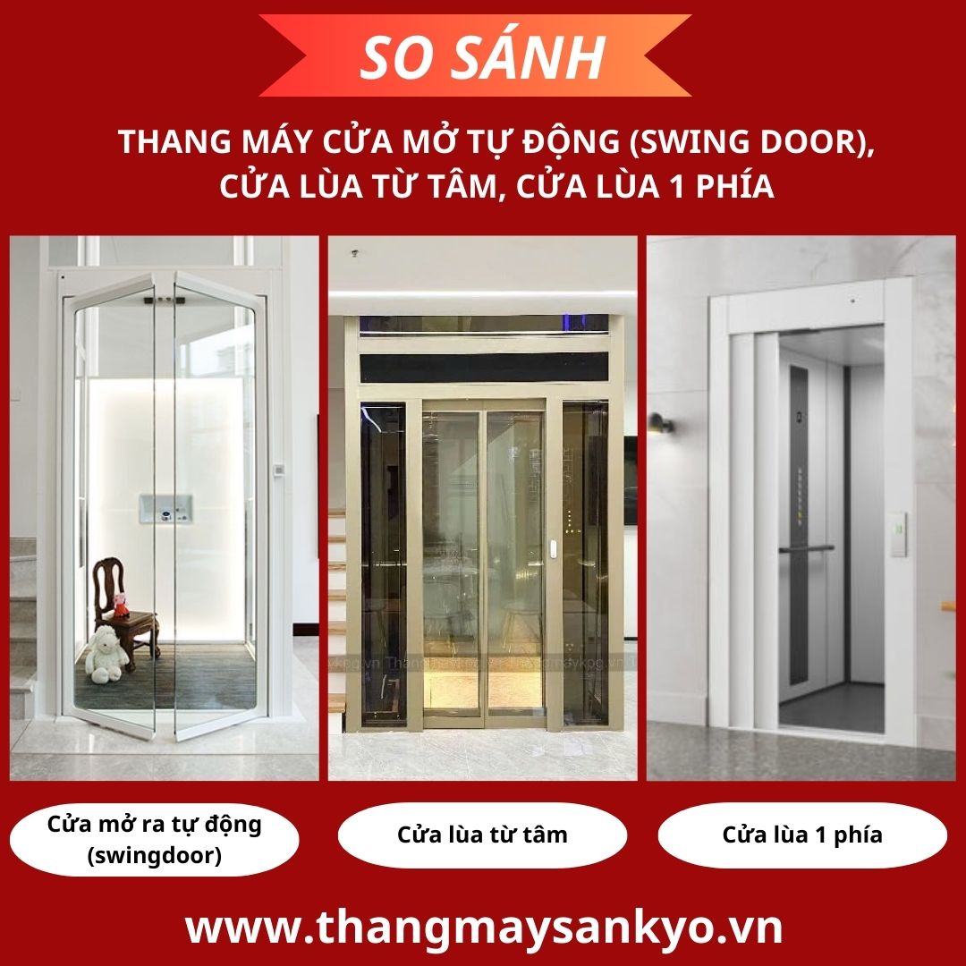 So sánh 3 loại cửa tự động của thang máy So sánh 3 loại cửa tự động của thang máy