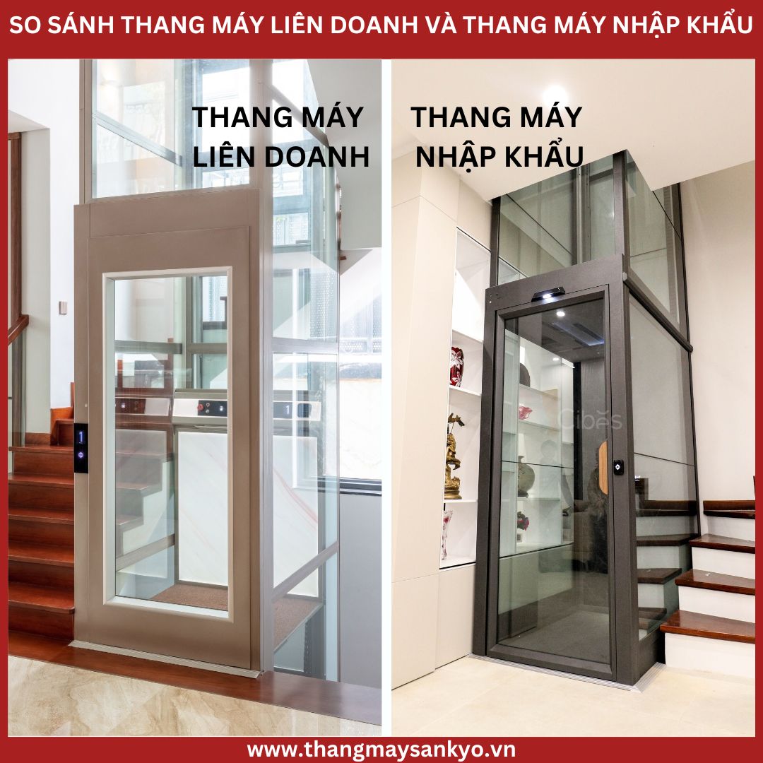Thang máy liên doanh và thang máy nhập khẩu Thang máy liên doanh và thang máy nhập khẩu