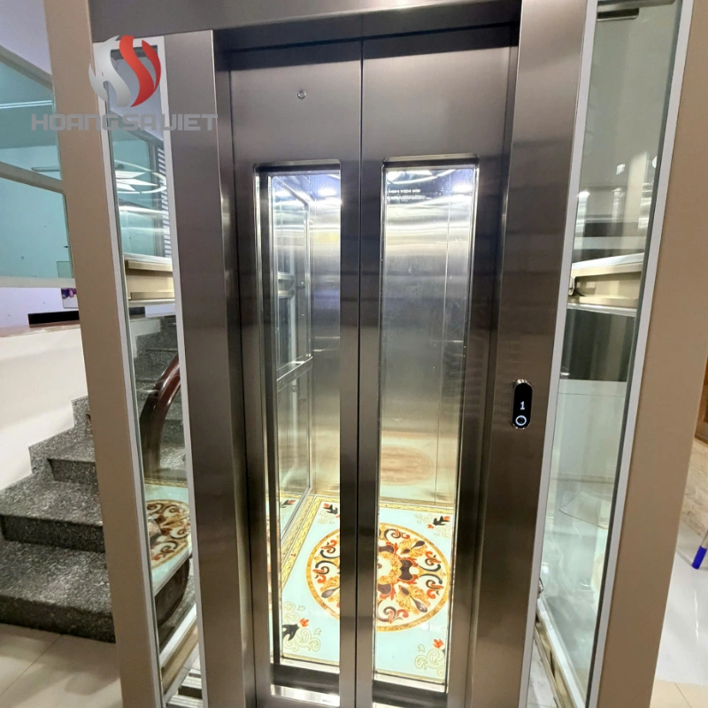 THANGMAYNIDEC nổi bật với dòng thang máy mini cửa mở tay mang đến sự tiện lợi cho gia đình không gian hạn chế