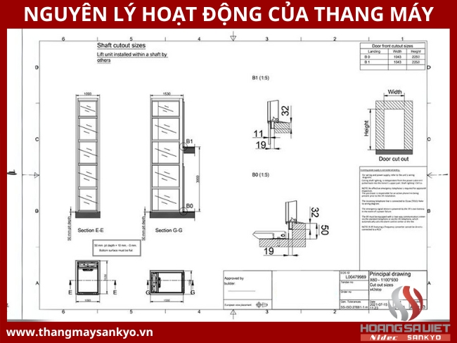 Refer to the machine roomless elevator drawing Refer to the machine roomless elevator drawing