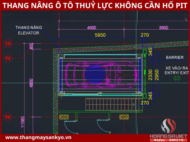 Tham khảo bản vẽ thang nâng ô tô thuỷ lực không cần hố pit Tham khảo bản vẽ thang nâng ô tô thuỷ lực không cần hố pit