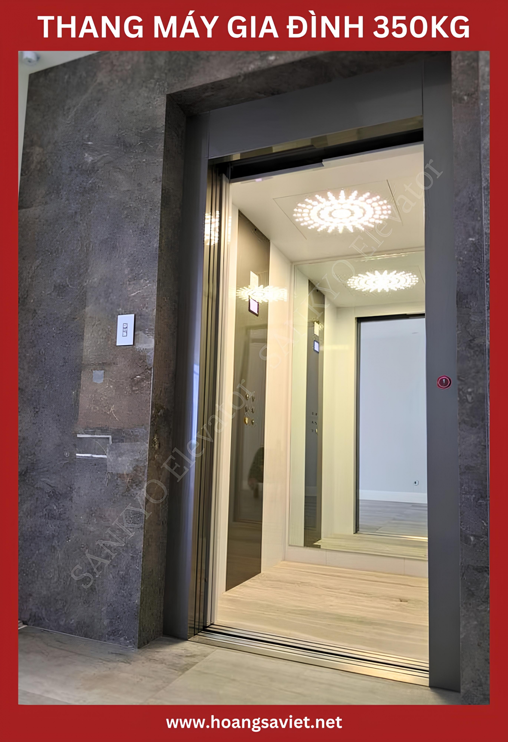 Refer to the current 350kg family elevator size Refer to the current 350kg family elevator size