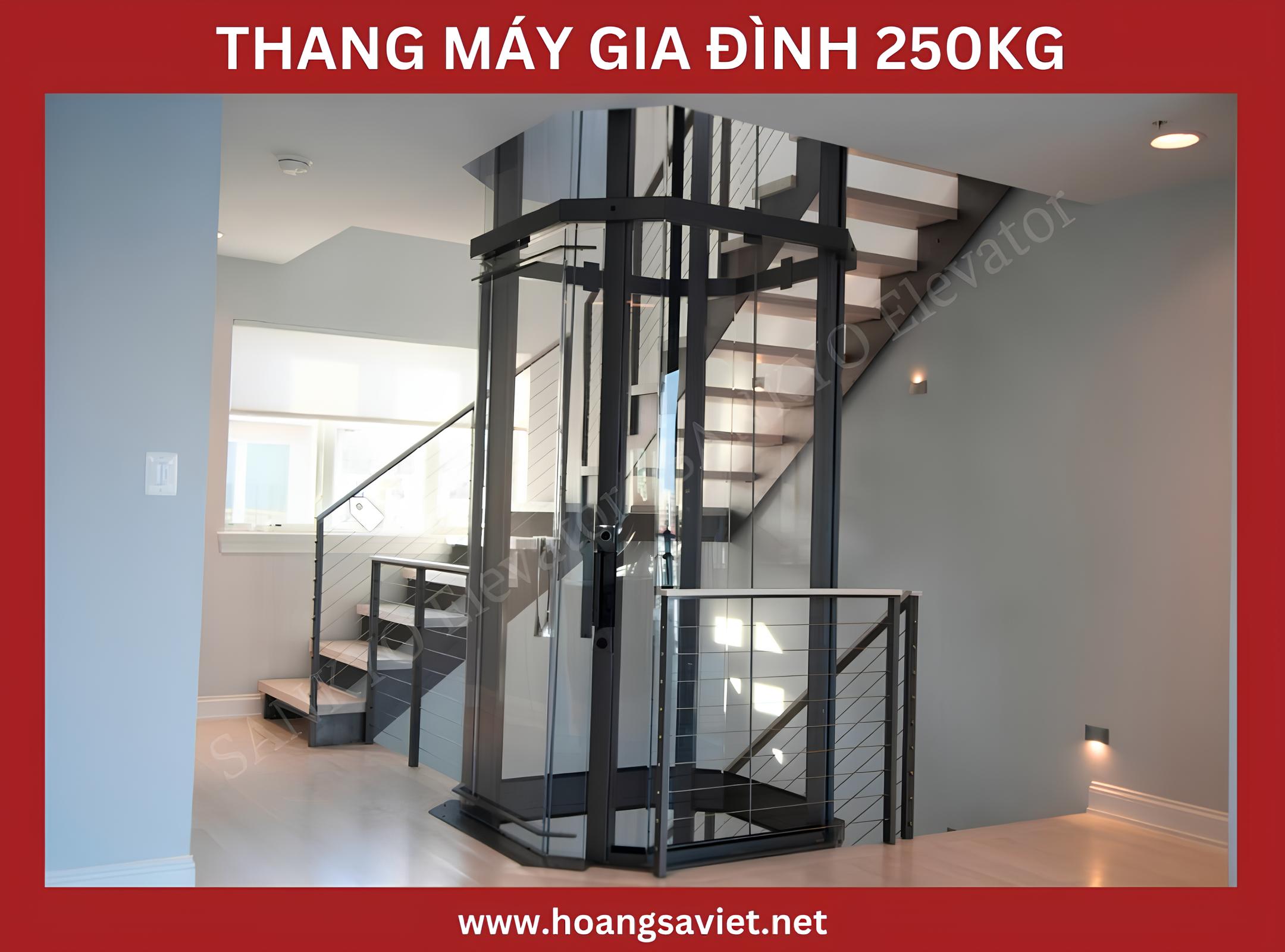 Mẫu thang máy gia đình 250kg vách kính Mẫu thang máy gia đình 250kg vách kính