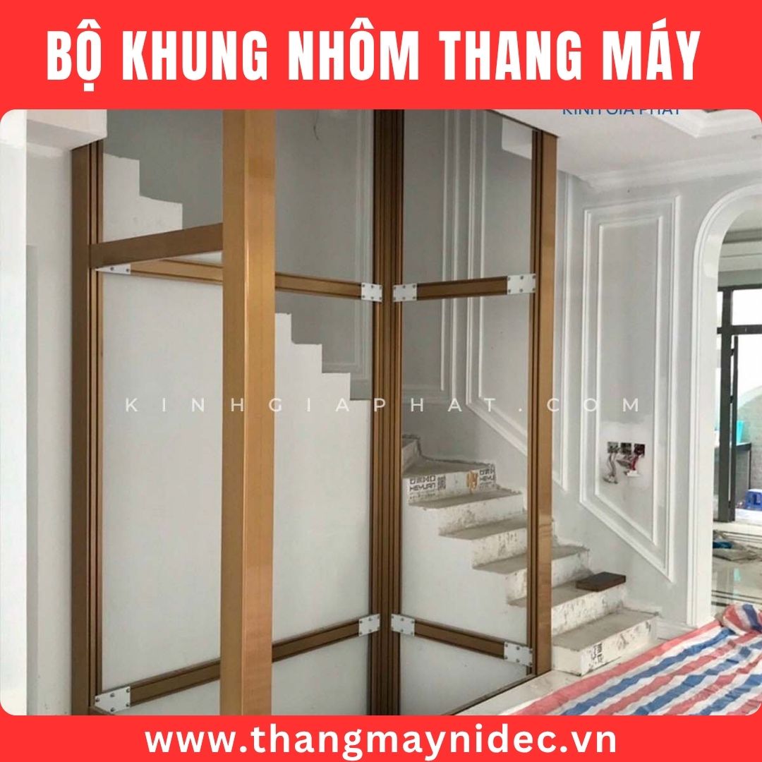 Bộ khung nhôm thang máy 450kg Bộ khung nhôm thang máy 450kg