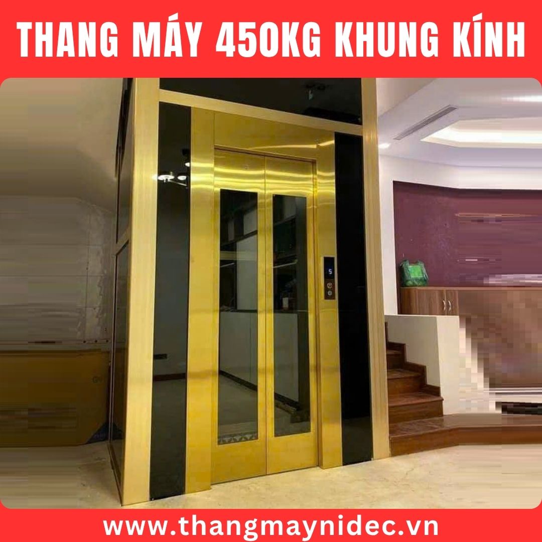 Thang máy 450kg màu vàng Thang máy 450kg màu vàng
