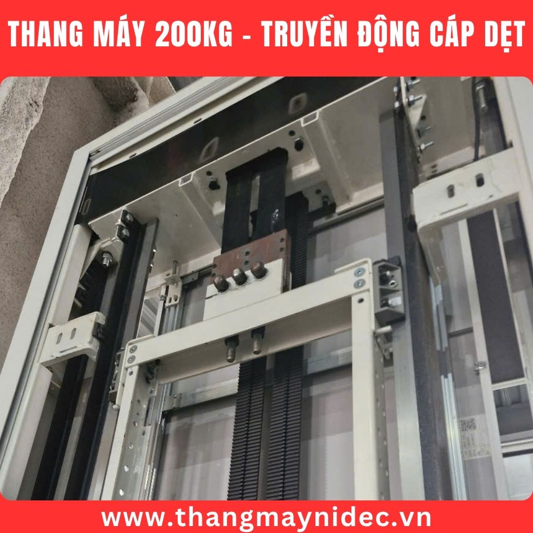 Cabin thang máy 200kg (nhỏ gọn)