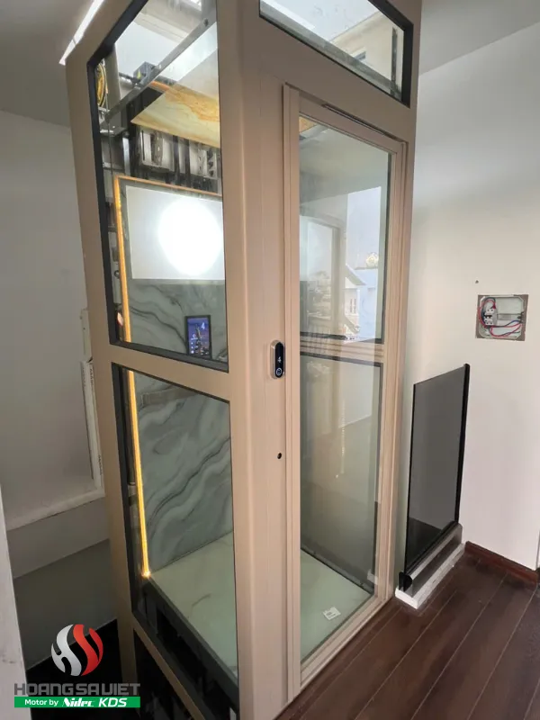 Hình Ảnh Thang Máy Gia Đình 200kg Thực Tế Tại Hoàng Sa Việt Elevator