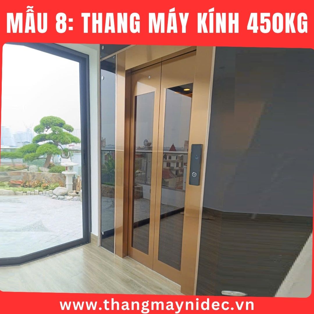 Cabin thang máy 450kg (rộng rãi)