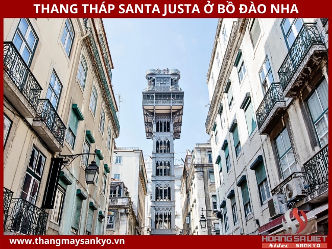 Thang tháp Santa Justa ở Bồ Đào Nha: 15 triệu USD Thang tháp Santa Justa ở Bồ Đào Nha: 15 triệu USD