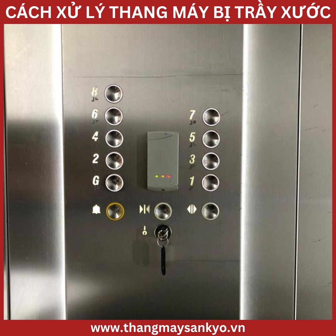 Cách xử lý thang máy bị trầy xước Cách xử lý thang máy bị trầy xước
