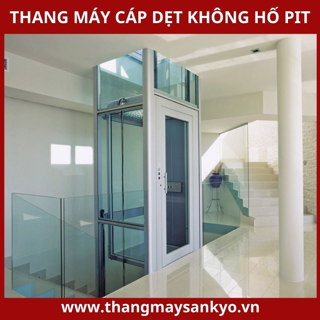 Thang máy cáp dẹt không hố pit Thang máy cáp dẹt không hố pit
