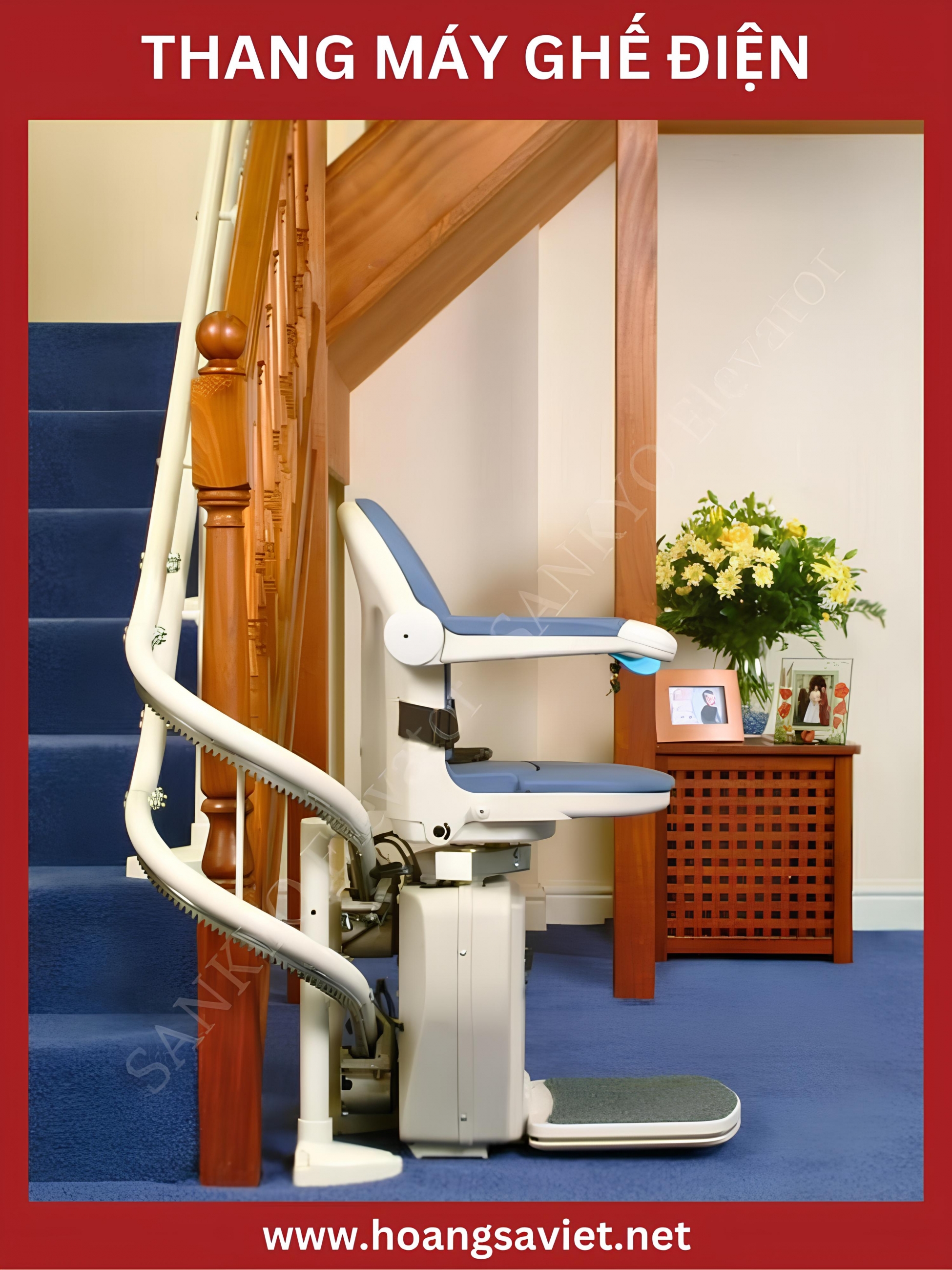 Electric chair lift for the elderly saves space Electric chair lift for the elderly saves space