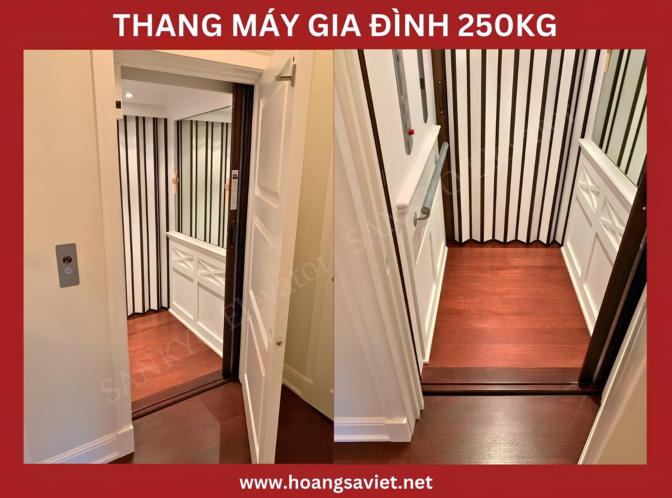 Mẫu thang máy gia đình 250kg ốp gỗ Mẫu thang máy gia đình 250kg ốp gỗ