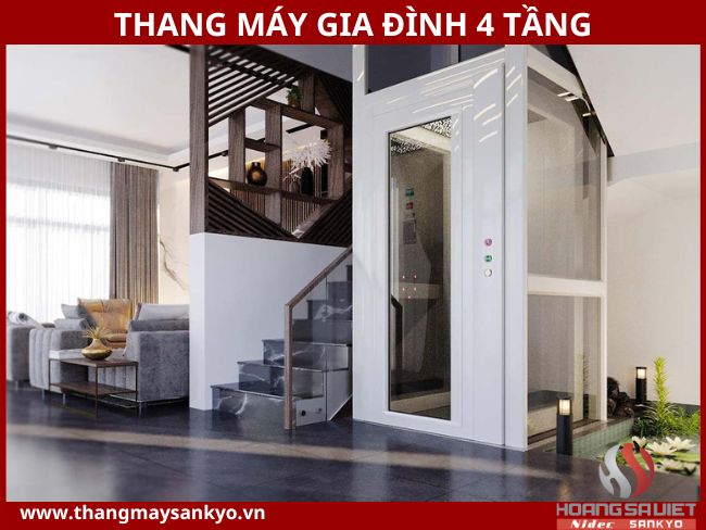 Thang máy gia đình 4 tầng Thang máy gia đình 4 tầng