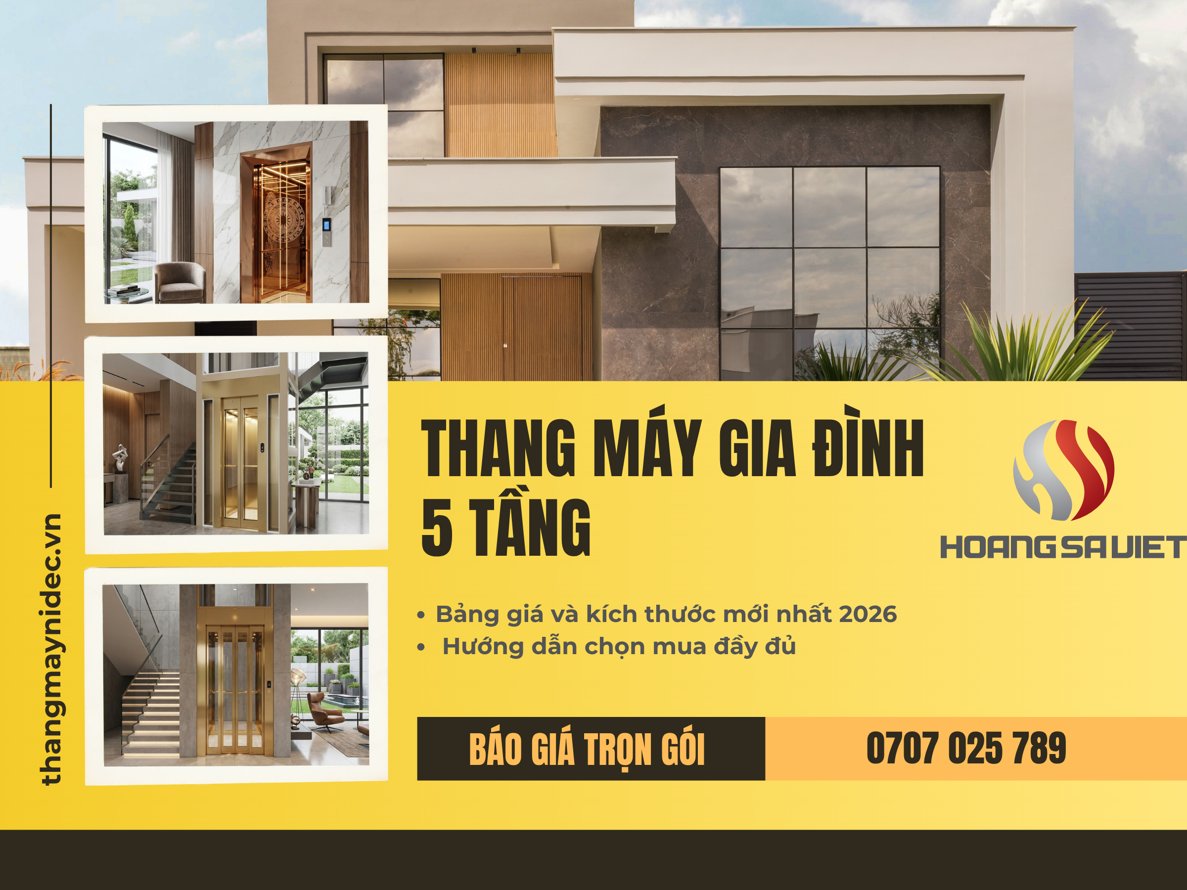 Hướng dẫn chọn mua thang máy 5 tầng
