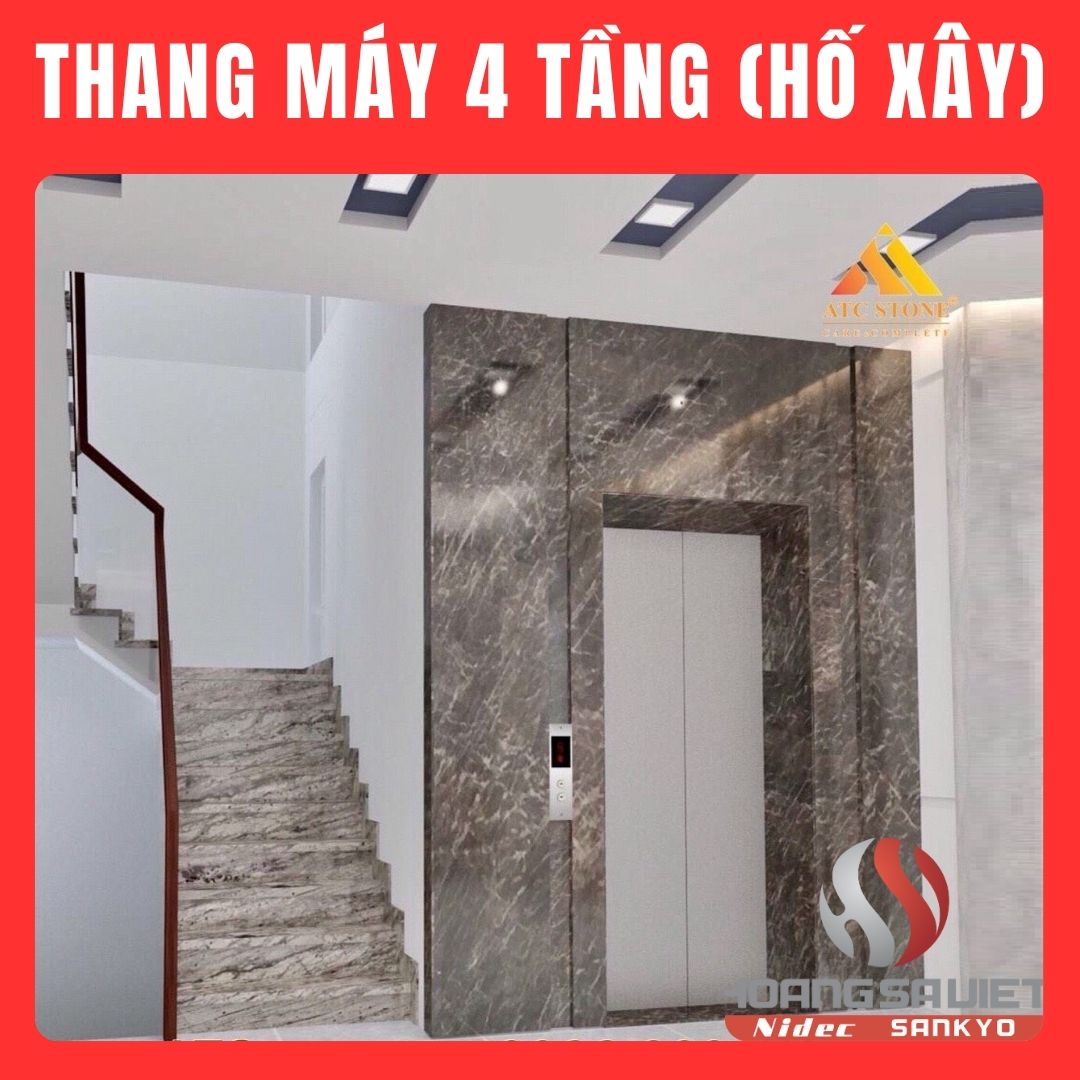 Thang máy gia đình xây tường Thang máy gia đình xây tường