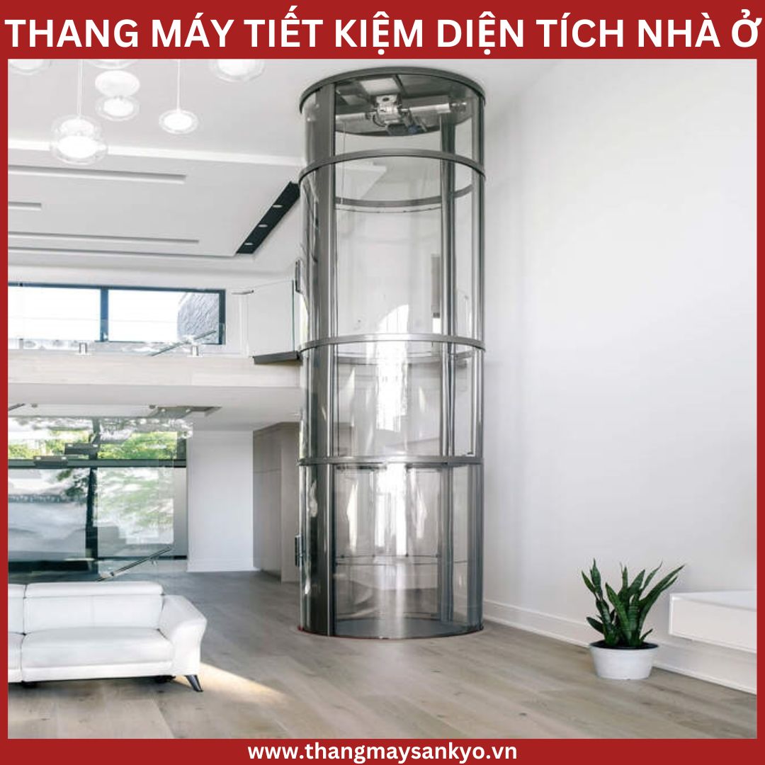Thang máy gia đình tiết kiệm diện tích Thang máy gia đình tiết kiệm diện tích