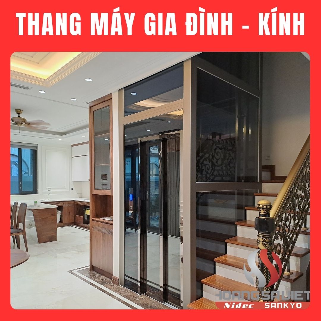 Thang máy gia đình khung kính Thang máy gia đình khung kính