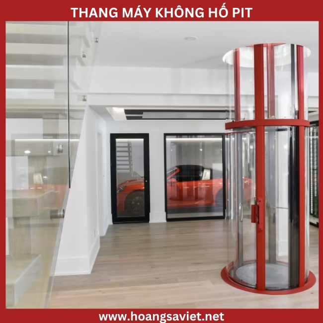 Hình ảnh minh hoạ thang máy không hố pit Hình ảnh minh hoạ thang máy không hố pit
