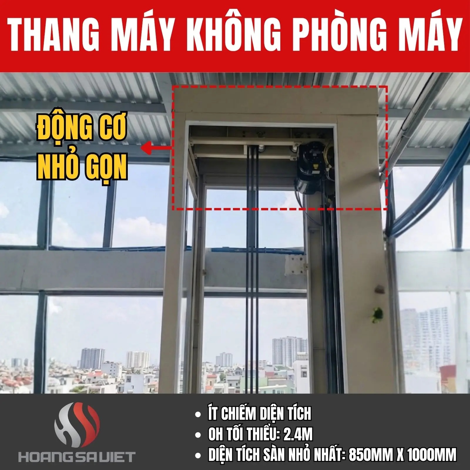 Thang máy không buồng máy 