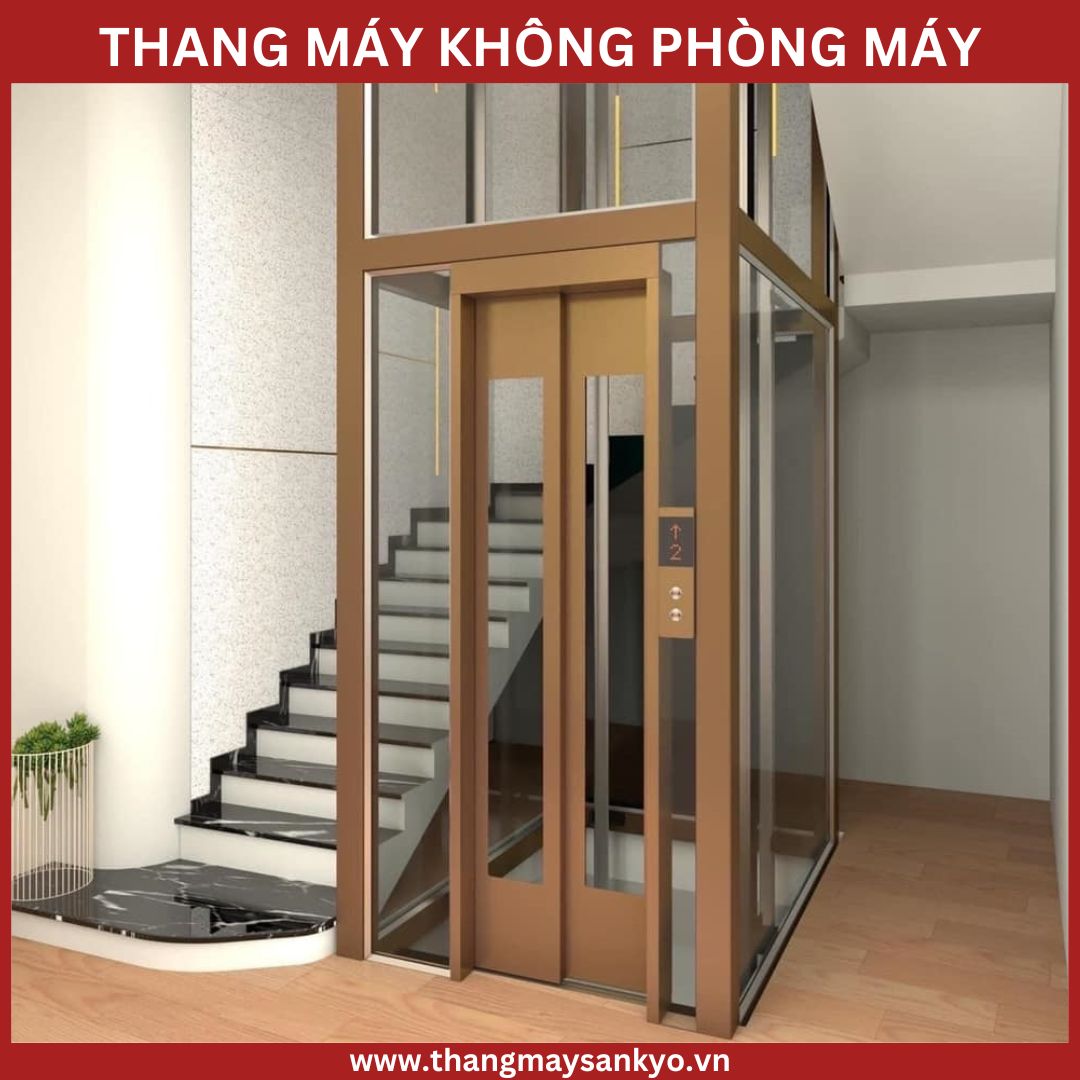 Machine room-less elevator Machine room-less elevator