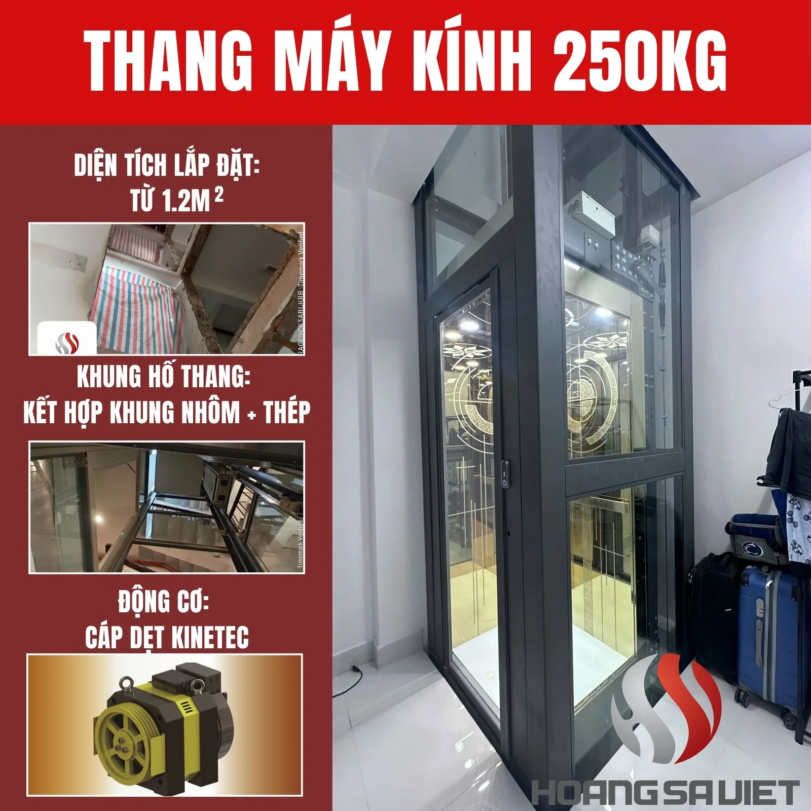 Thang Máy Kính 250kg