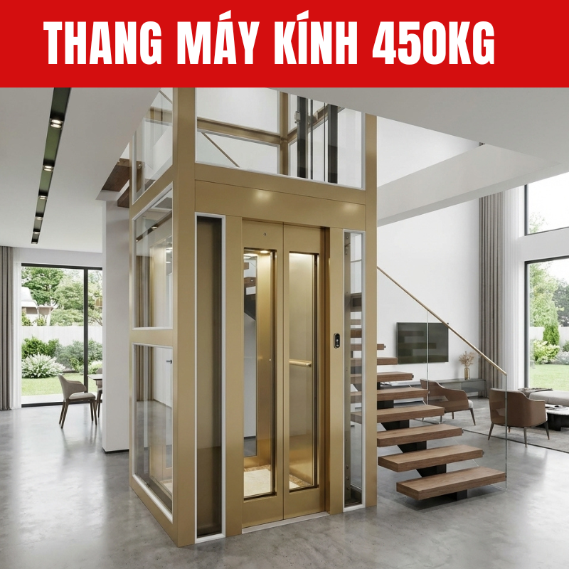 Thang Máy Kính 450kg