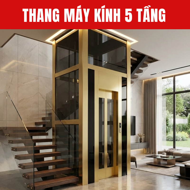 Thang Máy Kính 5 Tầng - Một trong những công trình của Hoàng Sa Việt 