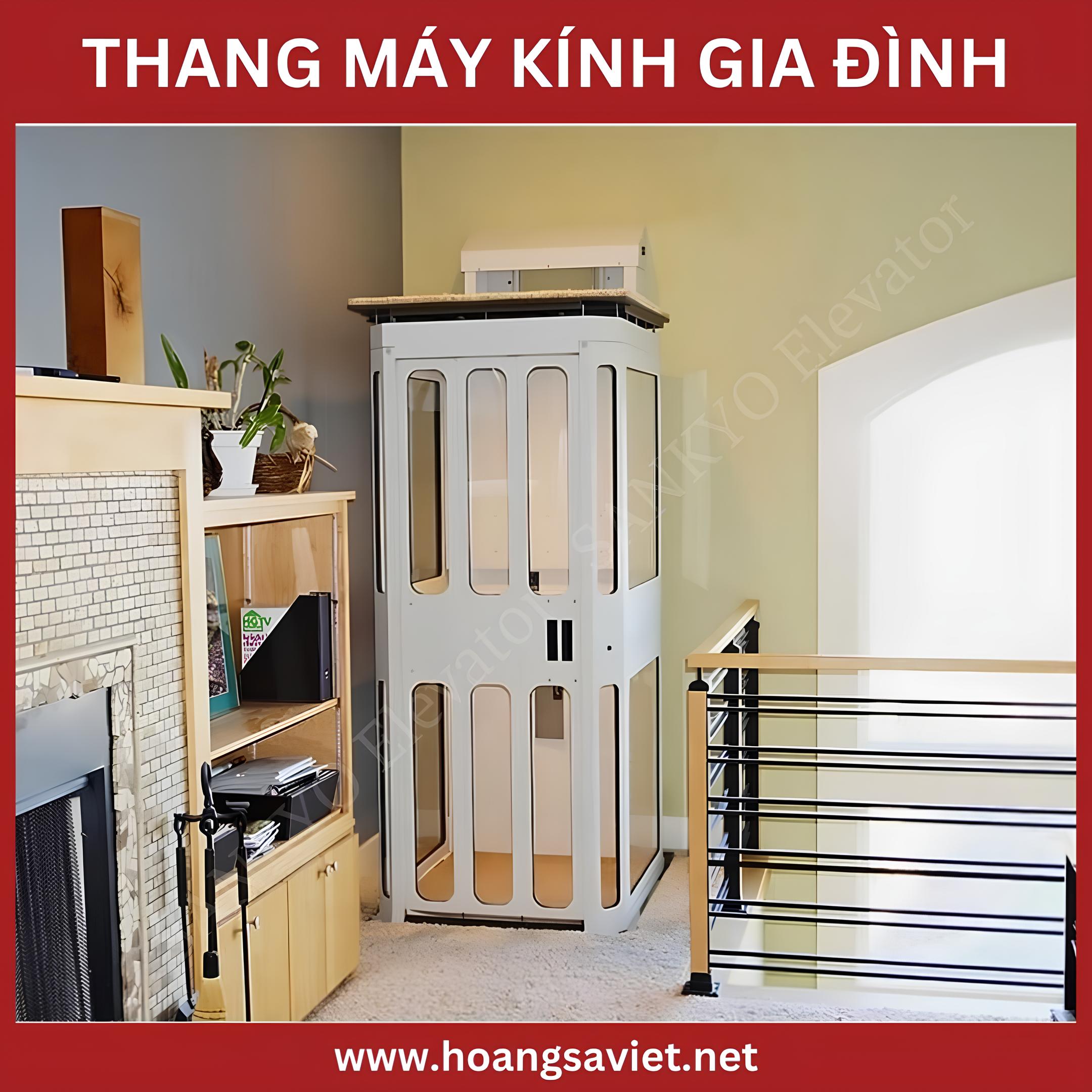 Thang máy kính gia đình không trục Thang máy kính gia đình không trục