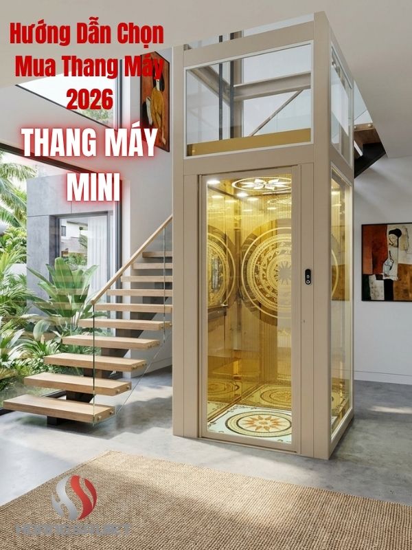 Thang may mini thực tế tại Hoàng Sa Việt Nidec Elevator 