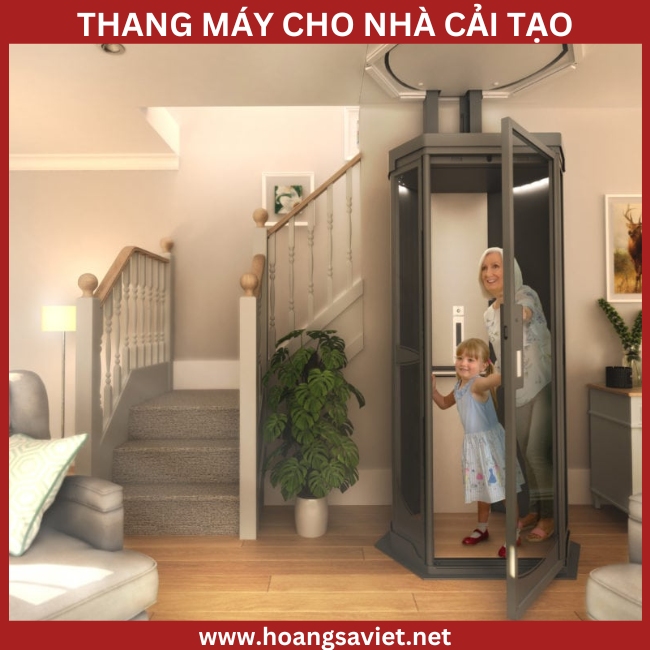 Hình ảnh minh họa khi lắp đặt thang máy cho nhà cải tạo Hình ảnh minh họa khi lắp đặt thang máy cho nhà cải tạo