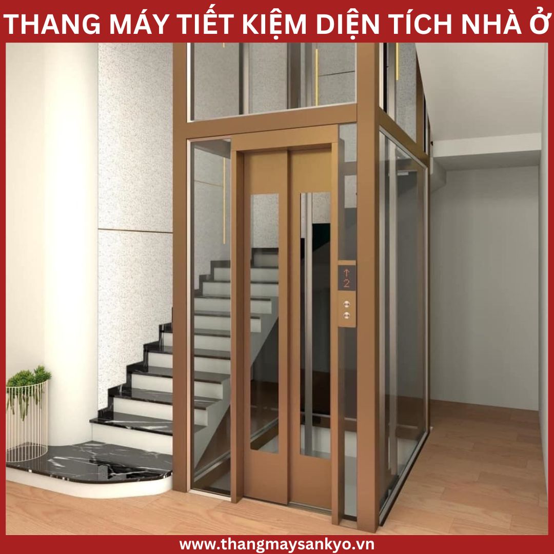 Thang máy gia đình tiết kiệm diện tích Thang máy gia đình tiết kiệm diện tích