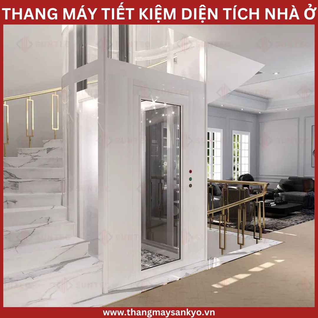 Thang máy gia đình tiết kiệm diện tích Thang máy gia đình tiết kiệm diện tích