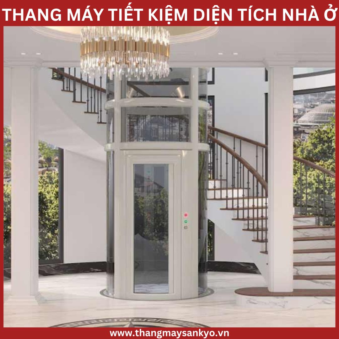 Thang máy gia đình tiết kiệm diện tích Thang máy gia đình tiết kiệm diện tích