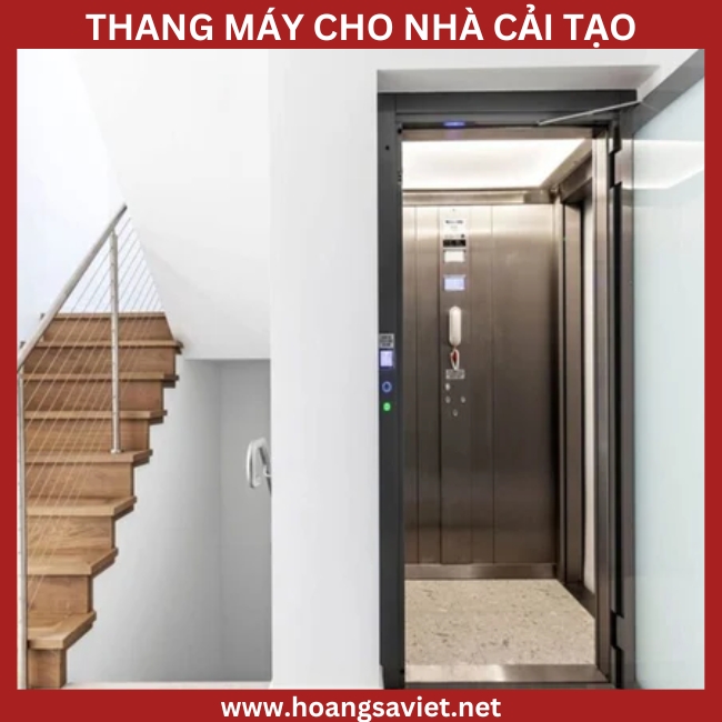 Ảnh minh họa thang máy tải hàng cho nhà cải tạo Ảnh minh họa thang máy tải hàng cho nhà cải tạo