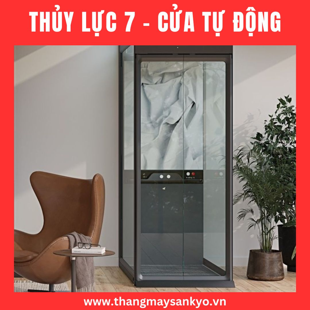 Thang máy thủy lực mẫu 7- cửa tự động Thang máy thủy lực mẫu 7- cửa tự động