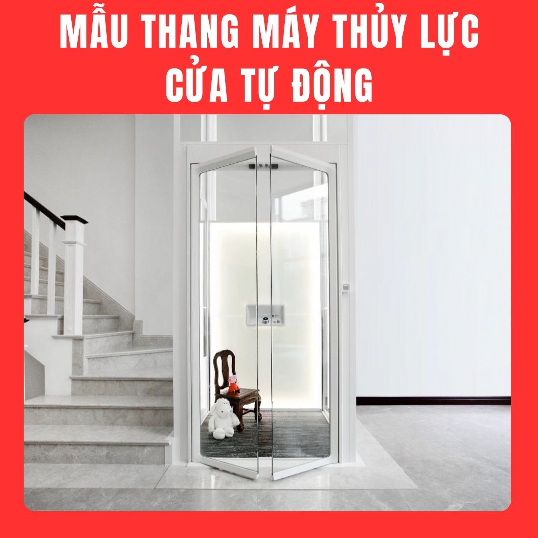 Hình ảnh bển ngoài của thang máy thủy lực cửa mở tay Hình ảnh bển ngoài của thang máy thủy lực cửa mở tay