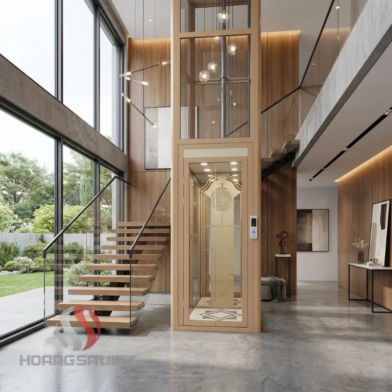 Thang máy thủy lực 450kg tại Hoàng Sa Việt 