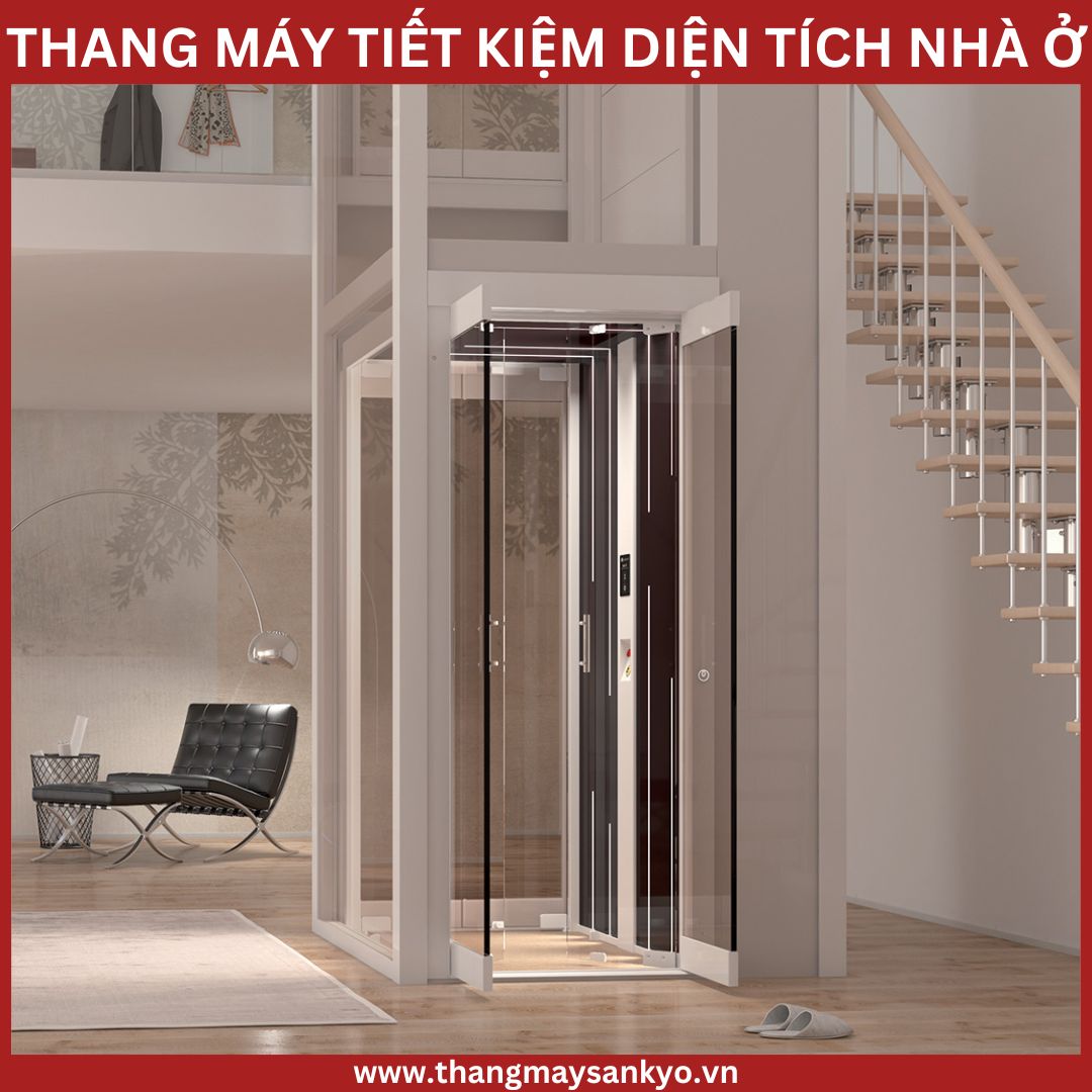 Thang máy gia đình tiết kiệm diện tích Thang máy gia đình tiết kiệm diện tích