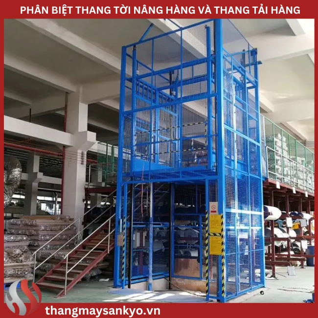 Thang tời nâng hàng hóa Thang tời nâng hàng hóa