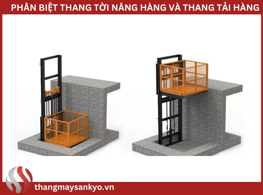 Thang tời nâng hàng Thang tời nâng hàng